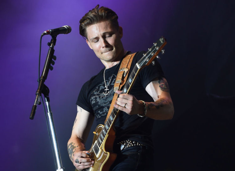 TWIN LAKES, WI - JULY 21:  Singer/Songwriter Frankie Ballard performs during Country Thunder In Twi...
