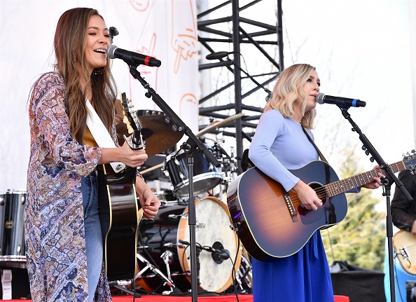 NASHVILLE, TN - MARCH 31:  Recording Artists Madison Marlow and Taylor Dye of Maddie and Tae perfor...