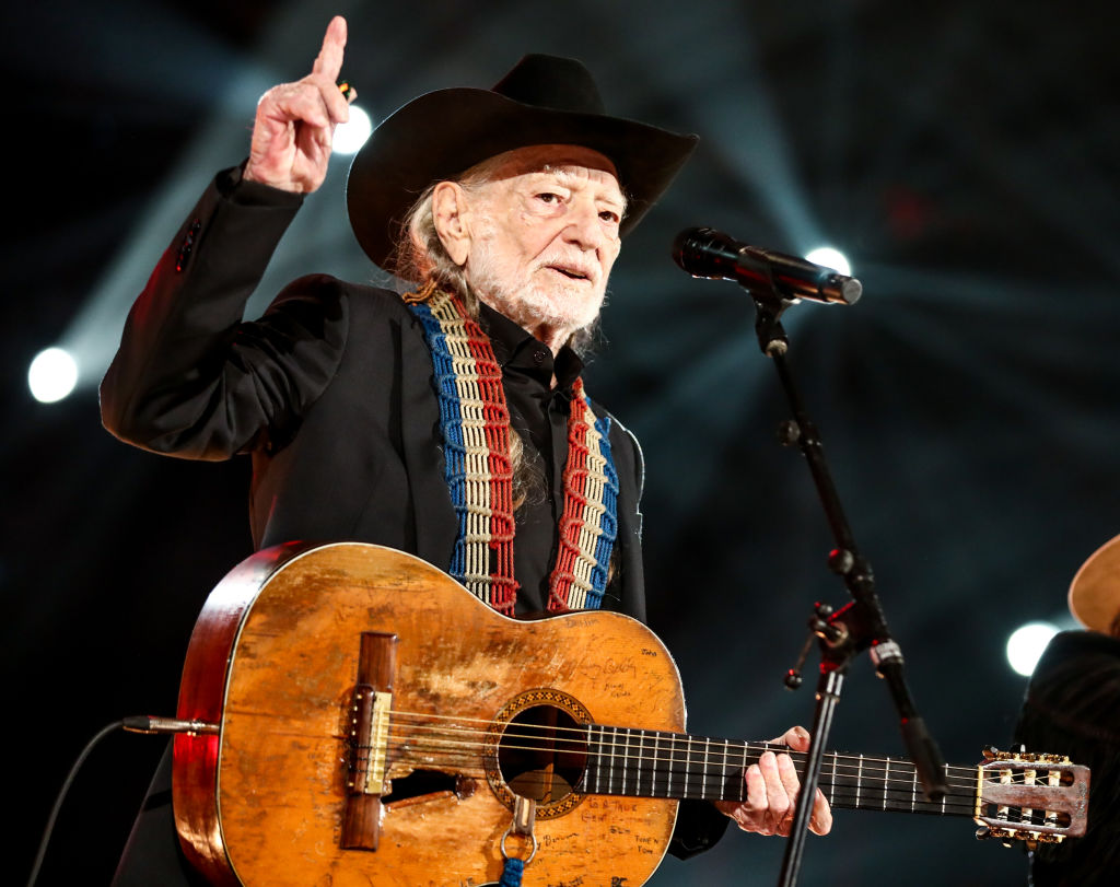LOS ANGELES, CALIFORNIA - FEBRUARY 08: Willie Nelson (Photo by Rich Fury/Getty Images for The Recor...