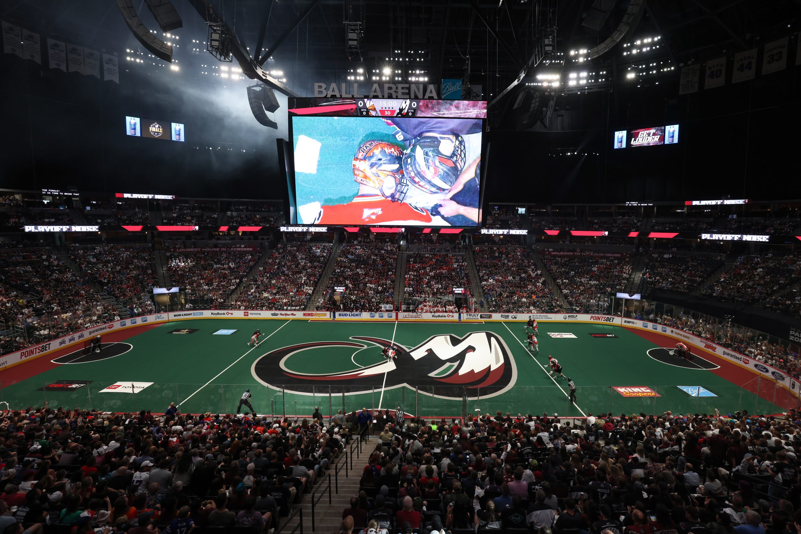 Photo by Justin Tafoya/Getty Images for NLL...