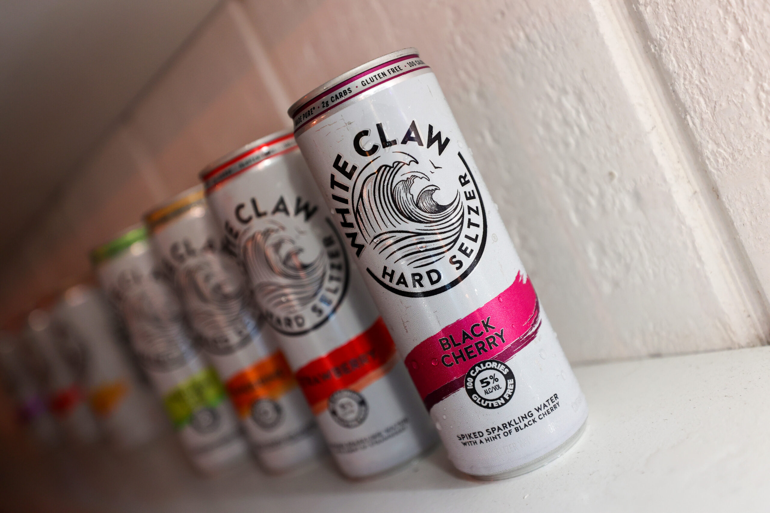 NEW YORK, NEW YORK - OCTOBER 16: A view of White Claw Hard Seltzer at Goldbelly's Best of New York ...