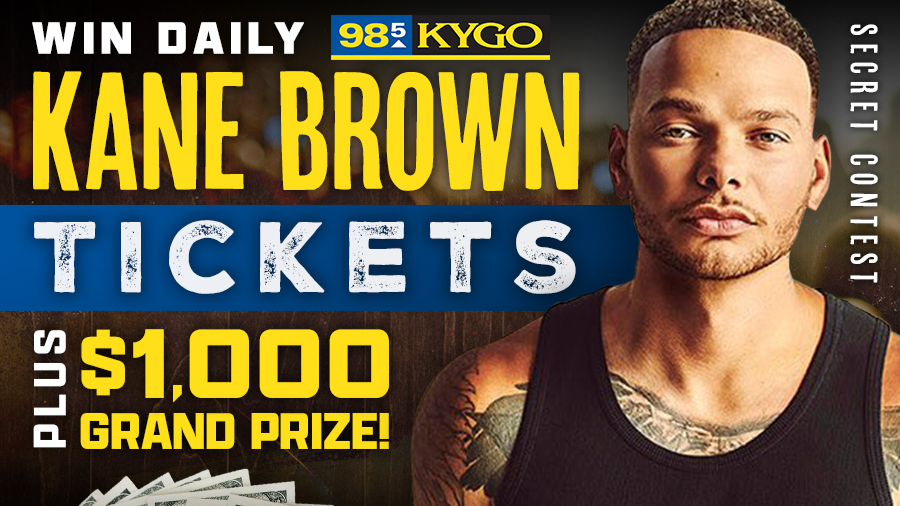 Secret contest listen to win daily kane brown tickets 1 000 grand