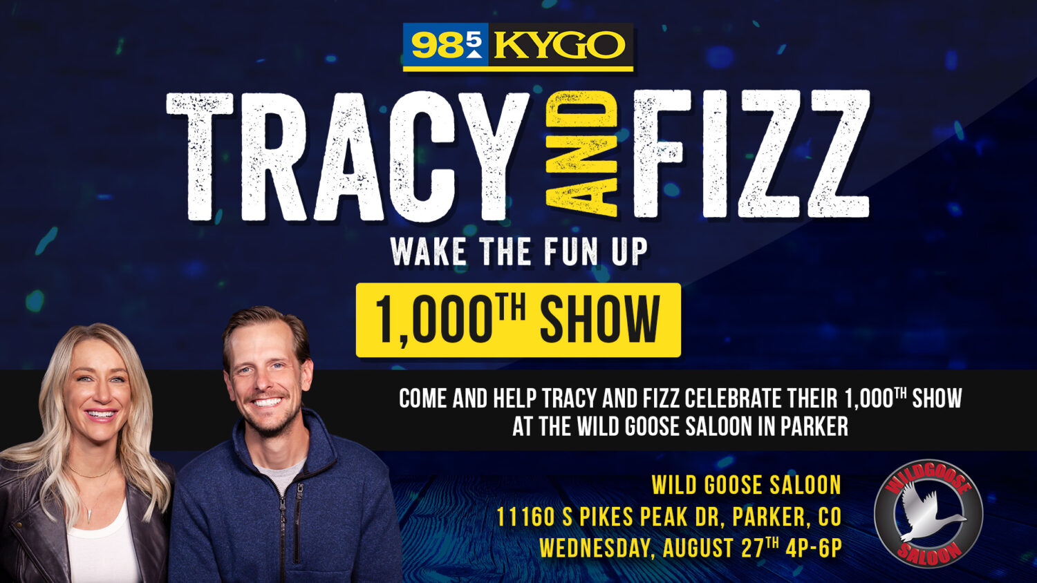 Tracy and Fizz's 1000th Show