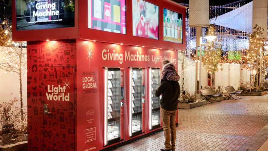 Light the World Giving Machines