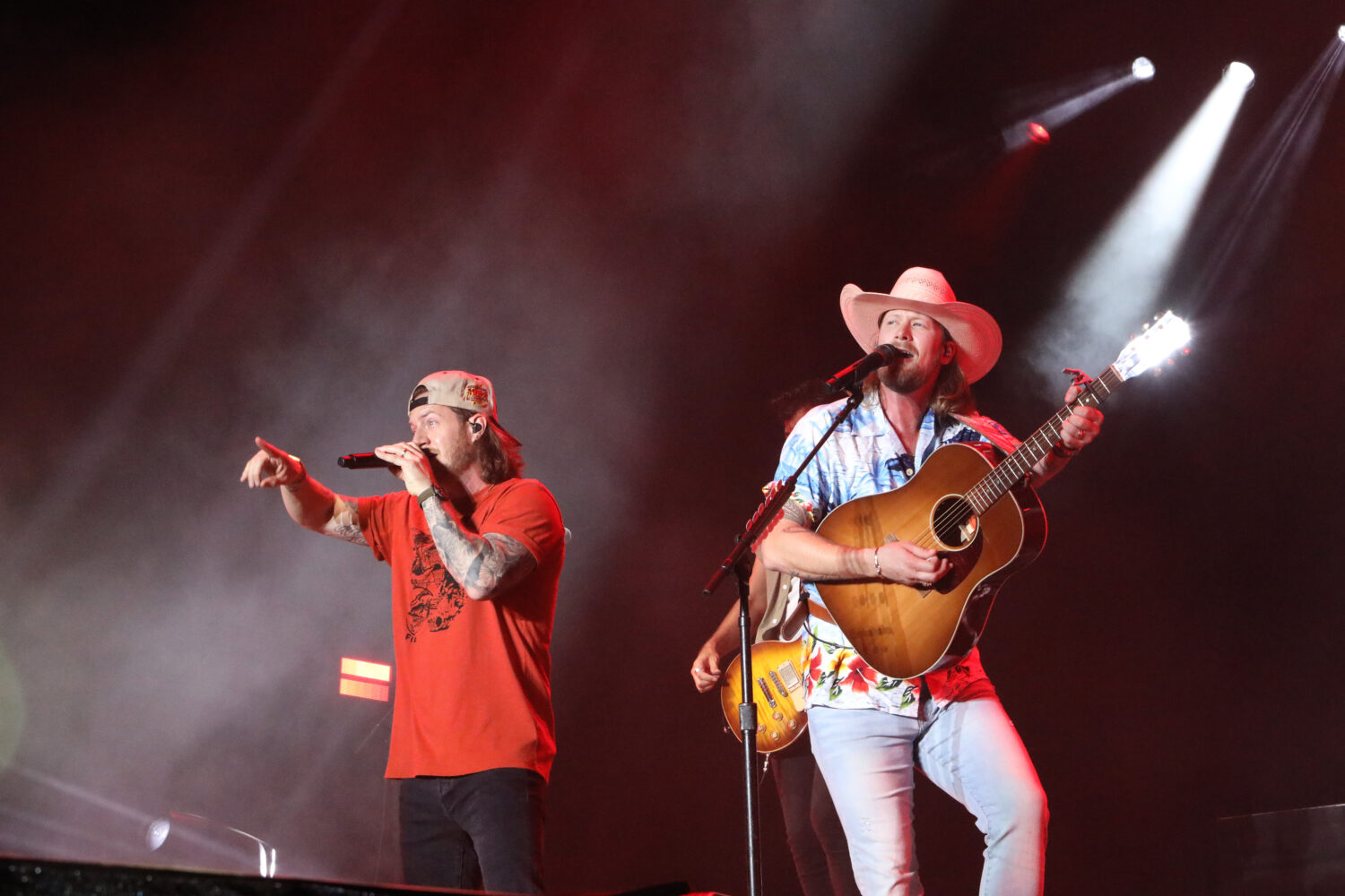 ORO STATION, ONTARIO - AUGUST 06: (L-R) Tyler Hubbard and Brian Kelley of Florida Georgia Line perf...