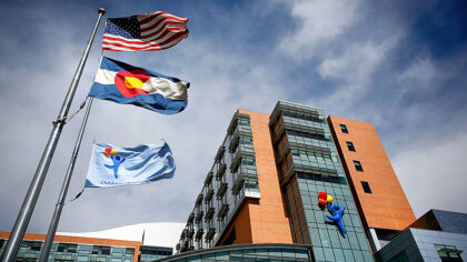 AURORA, CO - SEPTEMBER 30: The Children's Hospital Colorado, which has seen 10 patients with respir...