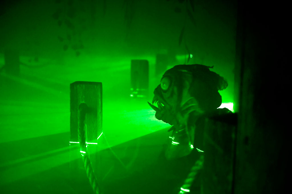 DENVER, CO - OCTOBER 2: You can end up anywhere in the 13th Floor Haunted House in Denver, Colorado...