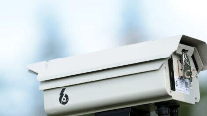 BLAINE, MINNESOTA - JULY 24: A detailed view of a Bolt6 CCam optical tracking camera during the fir...