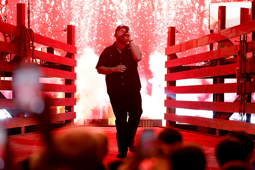 NASHVILLE, TENNESSEE - NOVEMBER 19: EDITORIAL USE ONLY Luke Combs performs onstage during the 59th ...