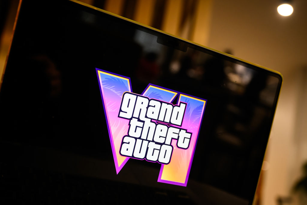 LONDON, ENGLAND - DECEMBER 05: In this photo illustration, the trailer for the "Grand Theft Auto 6"...