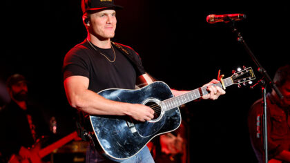 NASHVILLE, TENNESSEE - MARCH 18: Parker McCollum performs at Omni Nashville Hotel on March 18, 2026...