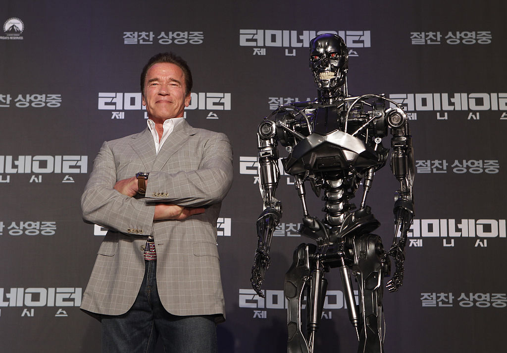 SEOUL, SOUTH KOREA - JULY 02:  Arnold Schwarzenegger attends the Seoul Press Conference of "Termina...
